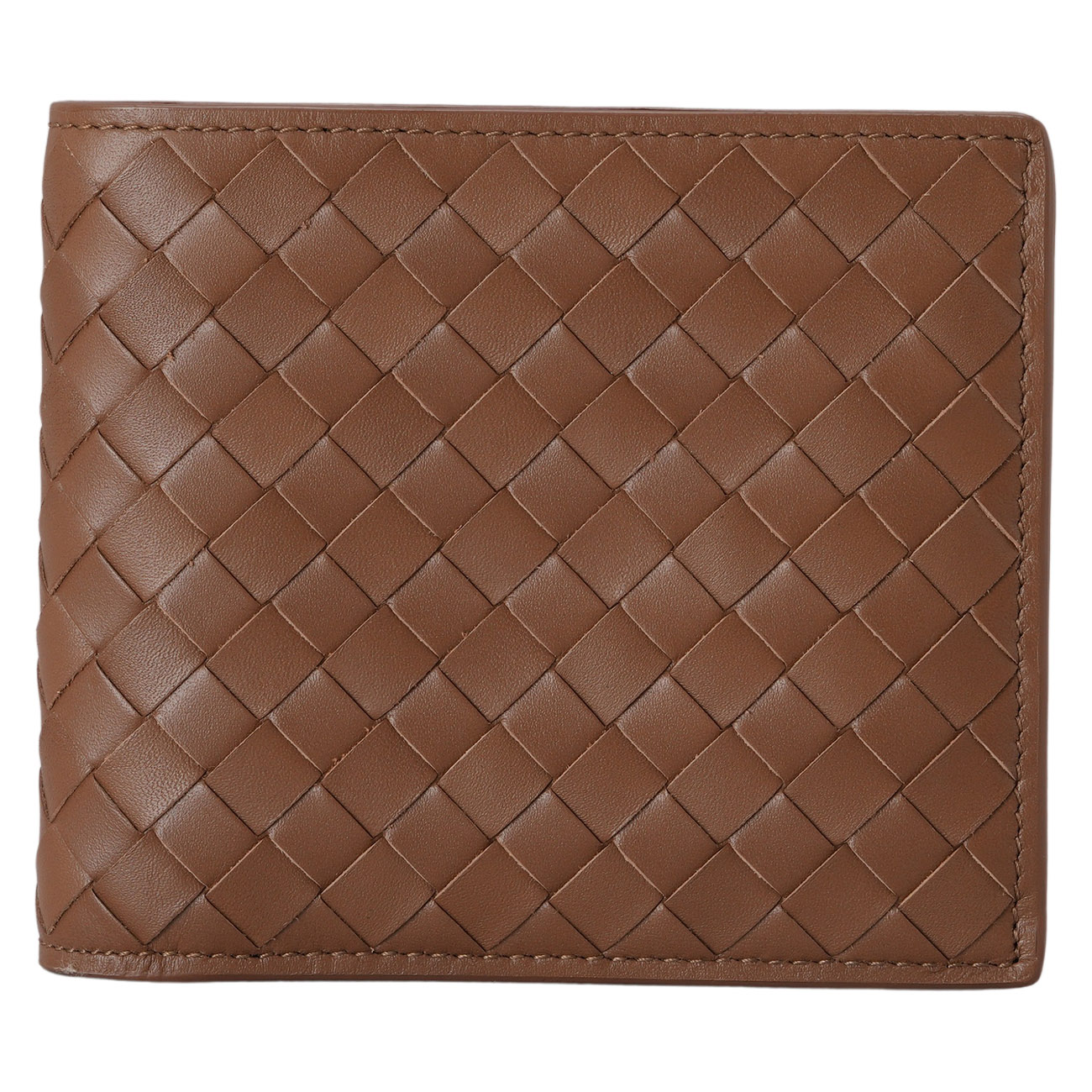 BOTTEGA VENETA(USED)보테가베네타 인트레치아토 남성 반지갑 브라운